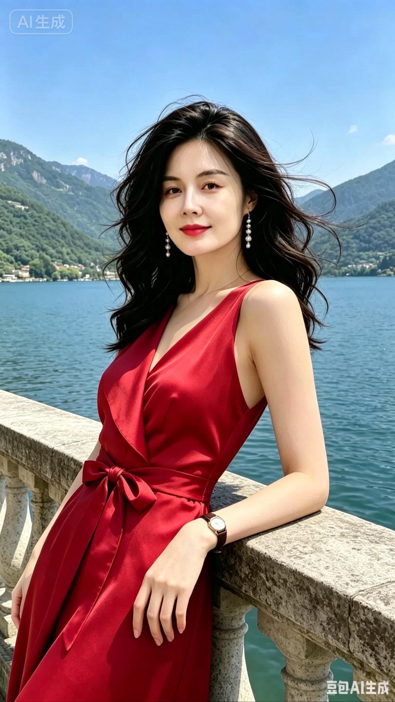 海边红裙