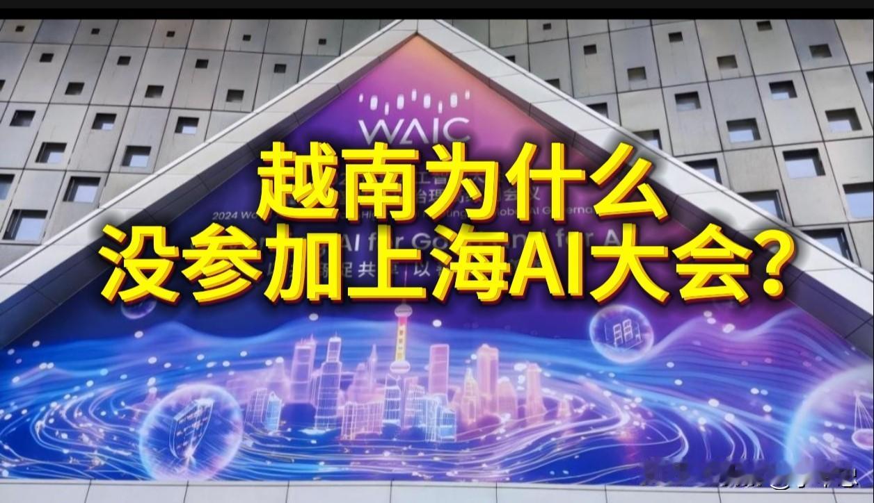 越南为什么没参加上海AI大会？

近日，上海世界人工智能大会（WAIC）开幕，全
