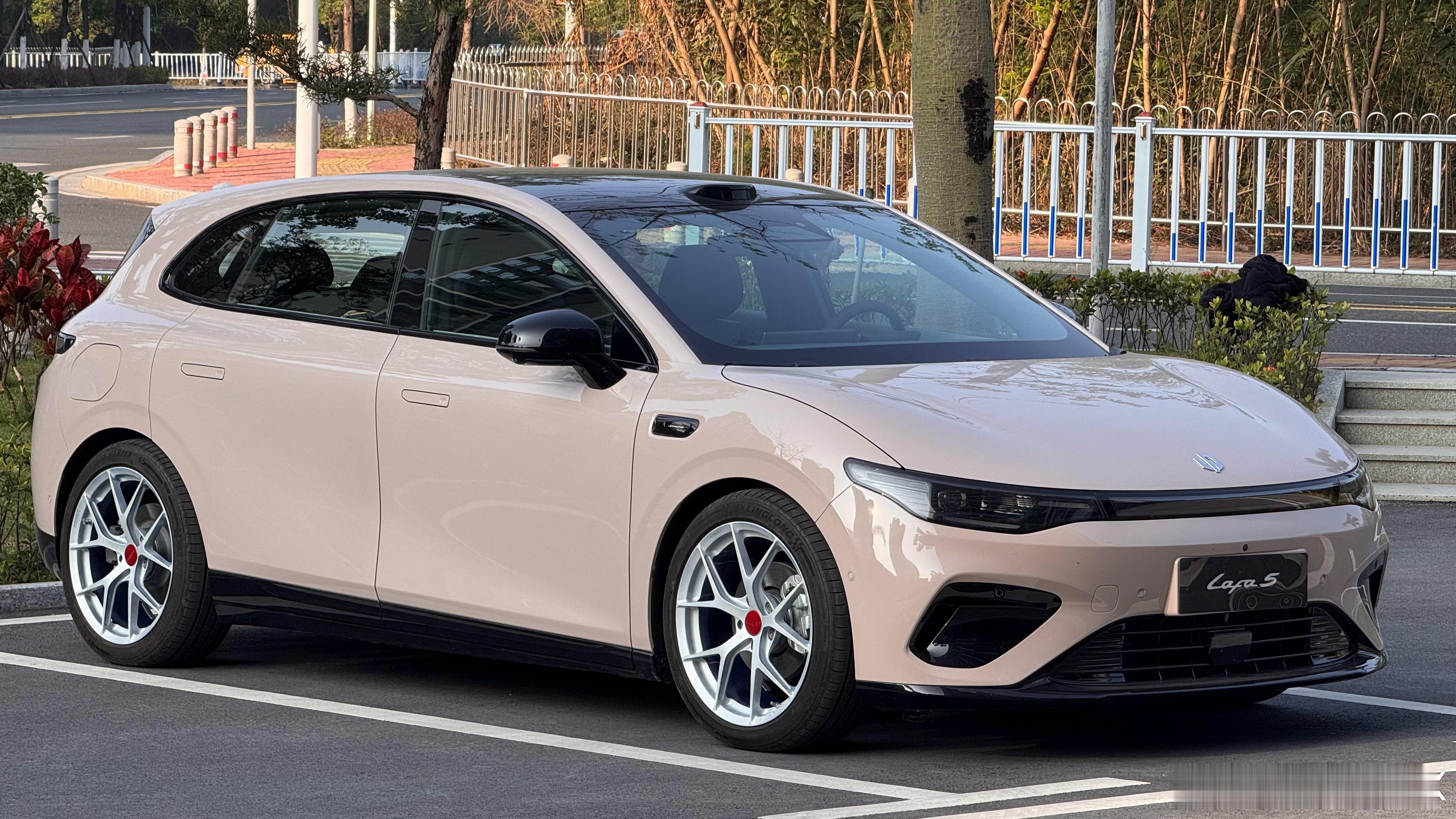 接近完工的零跑Lafa5！也是目前最帅的零跑Lafa5！轮毂继续选用叶辐轮，19