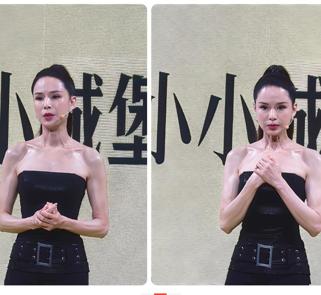 李若彤，肉眼可见的肌肉，看来对自己管理很严。