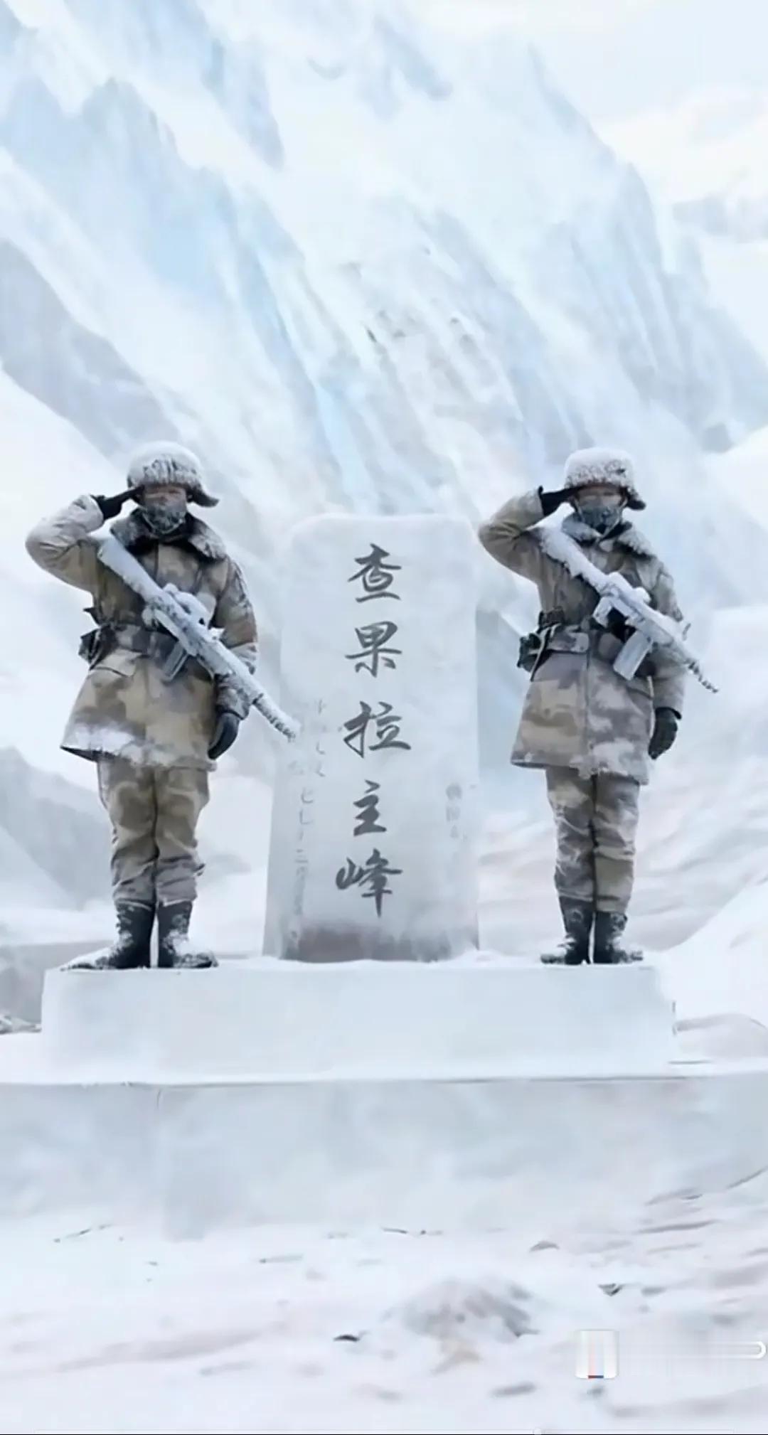 向戍边英雄们致敬！是你们的付出才有我们今天的幸福生活，祖国人民忘不了你们。[赞]