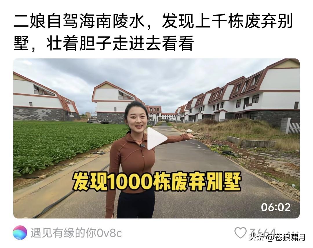 海南陵水千栋废弃别墅，是谁建的？听说许棒子在这里建了不少房！他是花的谁的钱？银行