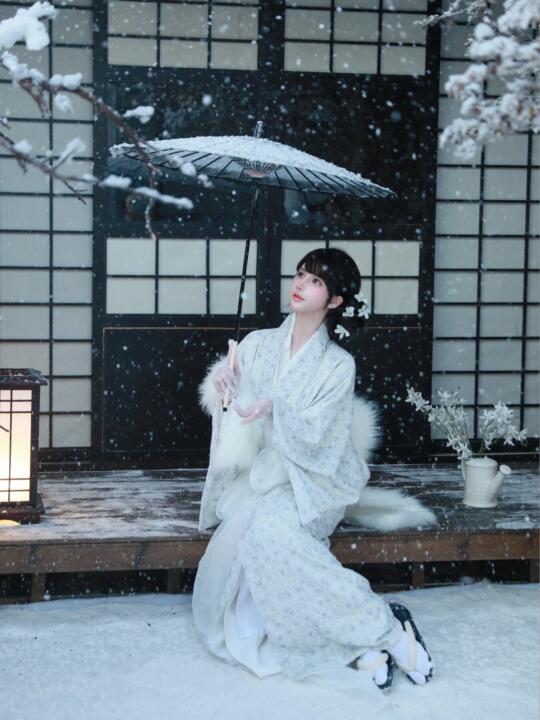 最后一场冬日浪漫❄️雪景和服下架倒计时