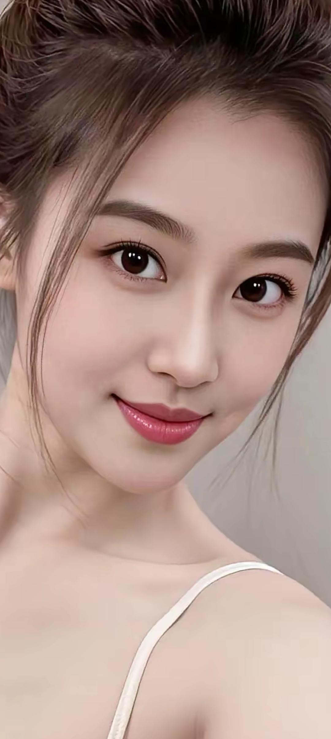 甜美微笑，元气满满的一天！😊✨