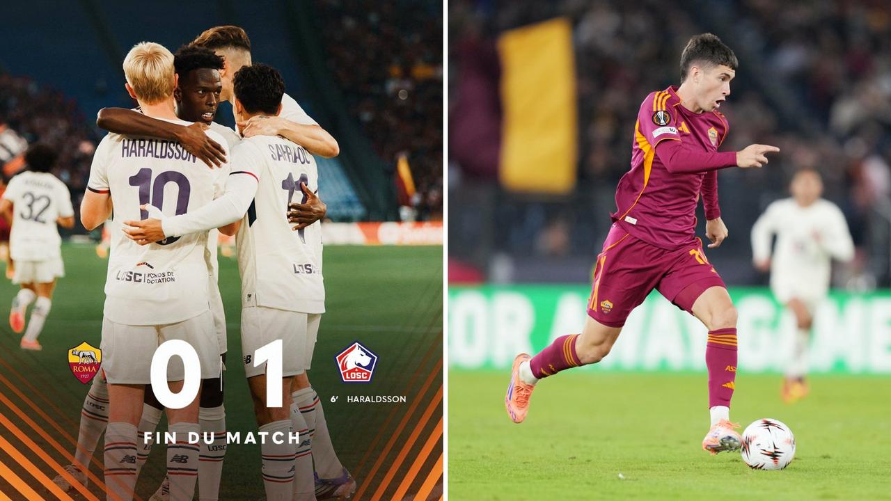 欧联杯：罗马0-1负于里尔，比赛惊现单次点球失点帽子戏法。
多夫比克主罚连续两次
