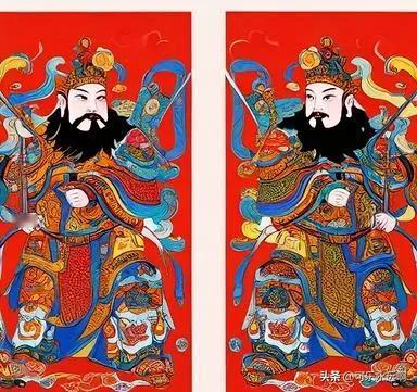 大年初三，人们有烧门神纸的习俗。门神纸是贴在门上的神像，用来驱邪避鬼、保家卫安。