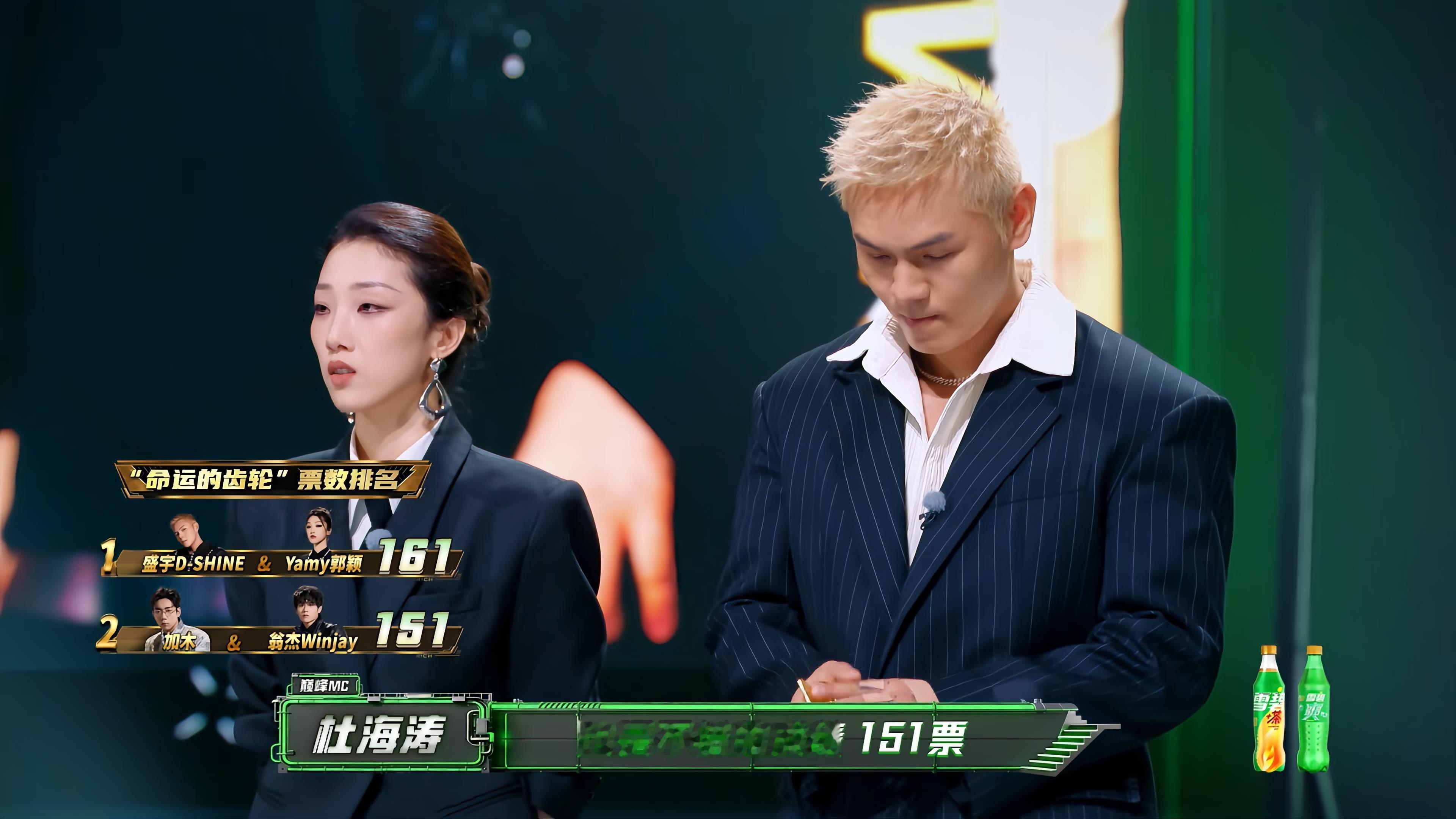 说唱巅峰对决主题赛全是故事 盛宇和Yamy拿下目前最高票161！Yamy这期有点