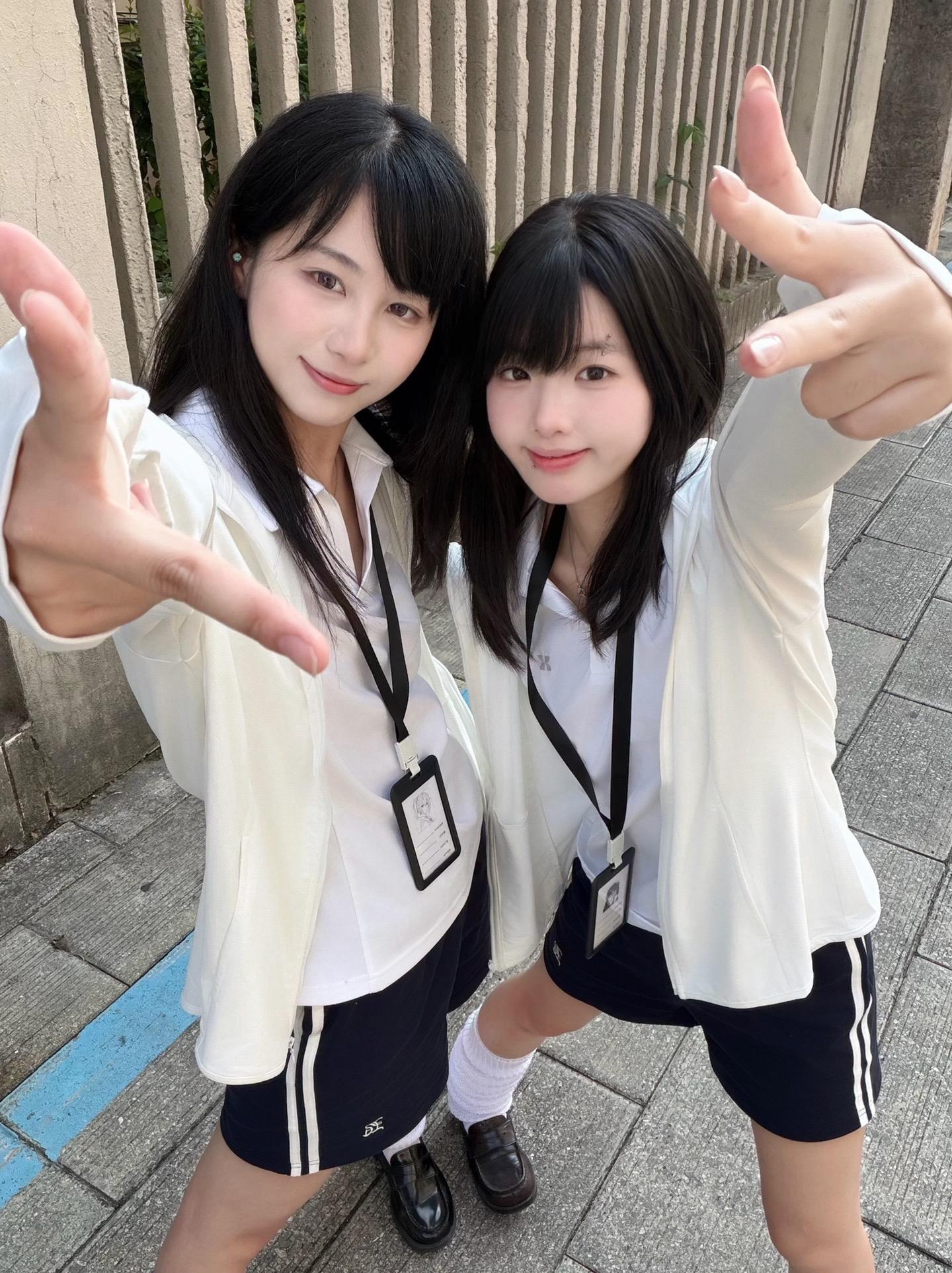 jk双子星 闺蜜jk穿搭 双人jk