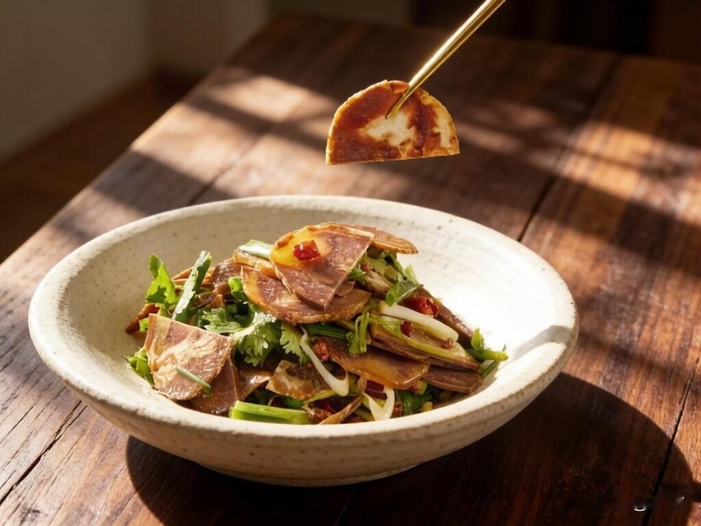 香菜根拌牛腱 家庭版菜谱

一、食材准备

- 主食材：牛腱肉 500克（选带筋