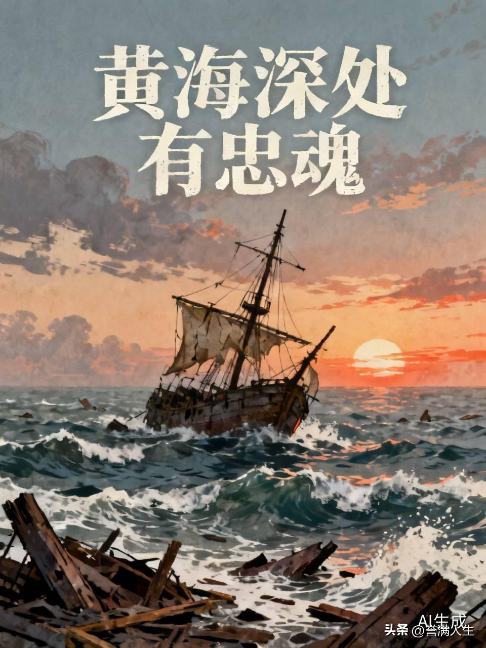 在那浩渺无垠的黄海深处，历史的悲歌仿佛仍在波涛间回荡。甲午海战的硝烟虽已散去，却