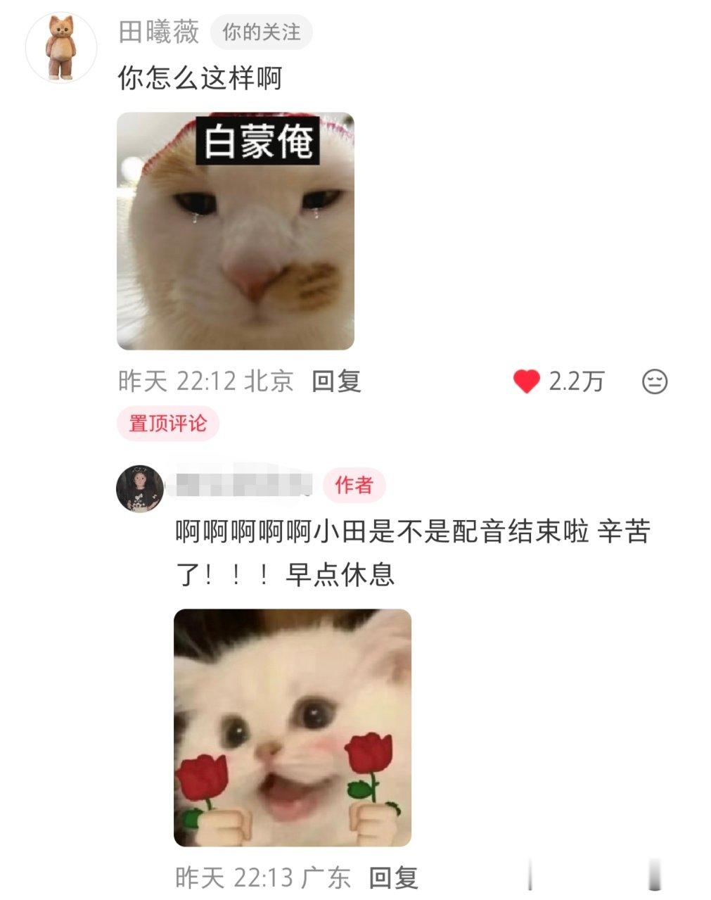 田曦薇白蒙俺田曦薇你怎么这样啊 始终贯彻小猫塑中 