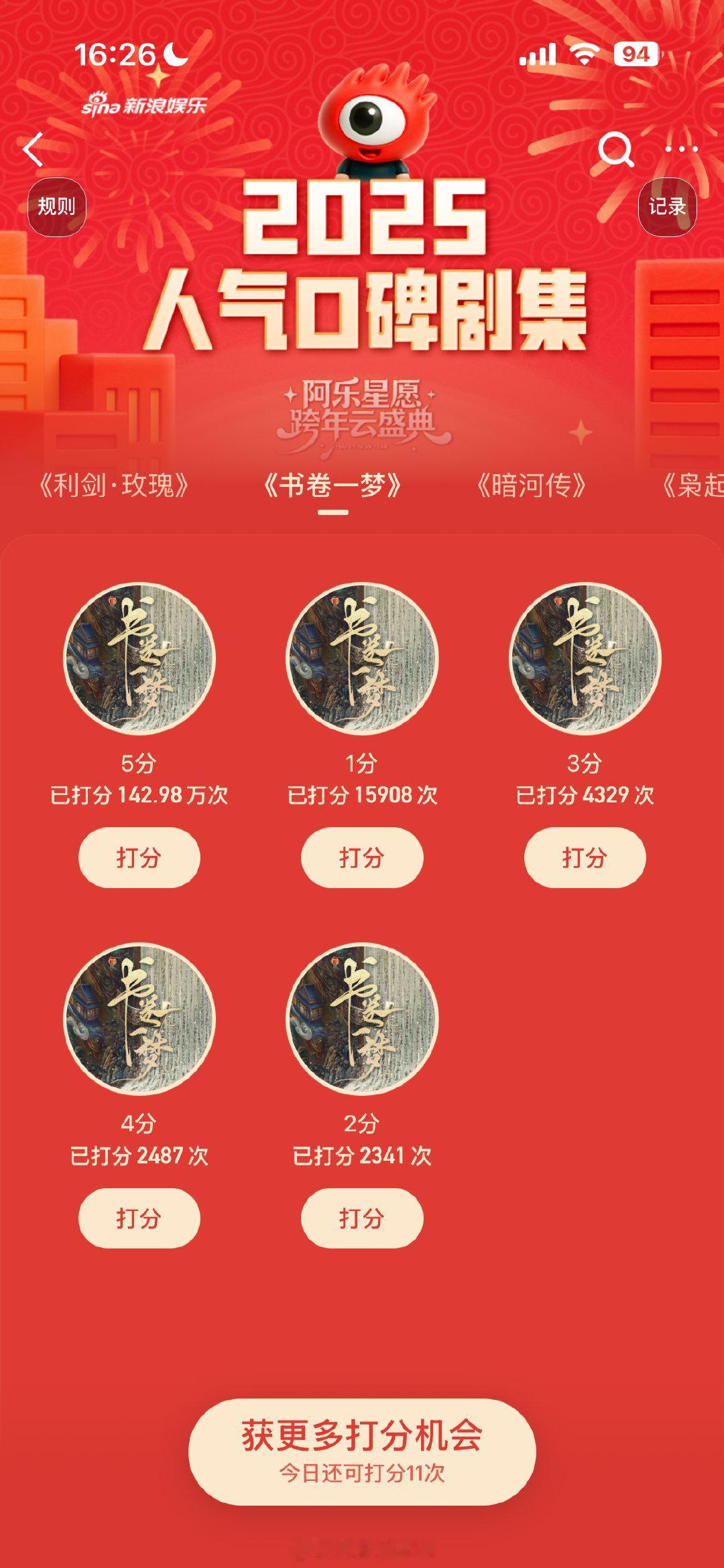 书卷一梦打分人数破百万 《书卷一梦》真的看对了！李一桐和刘宇宁演技在线，对手戏格