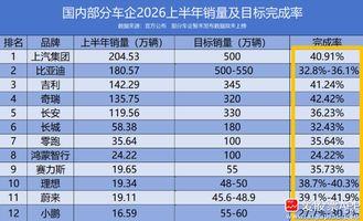 看了下上半年汽车国内的销量，多数车企仅完成30%-42%目标！下半年压力非常大啊