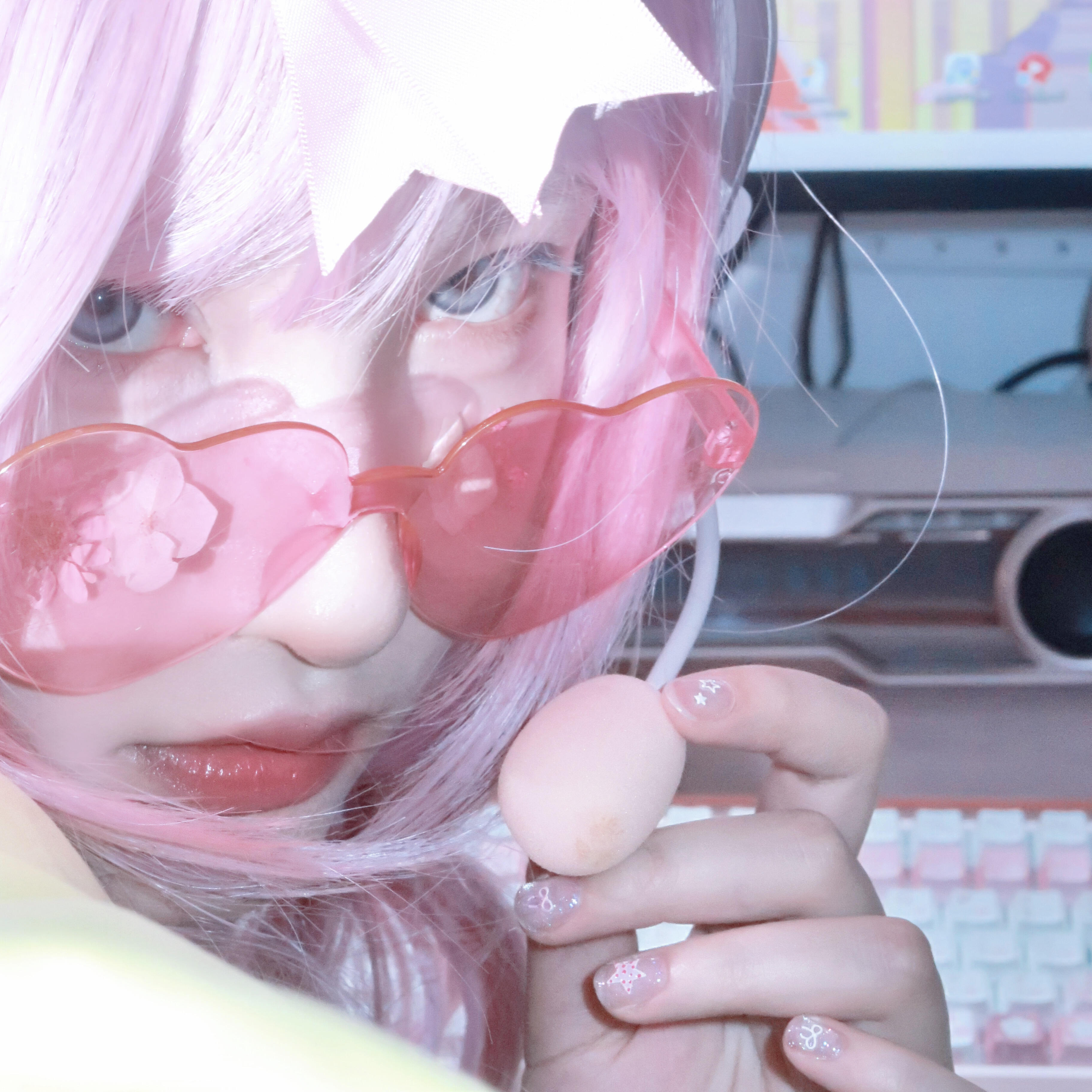 粉色系女头｜女生头像｜幸福一词我占两字🍧⊹ 𐙚 🎀₊˚ 