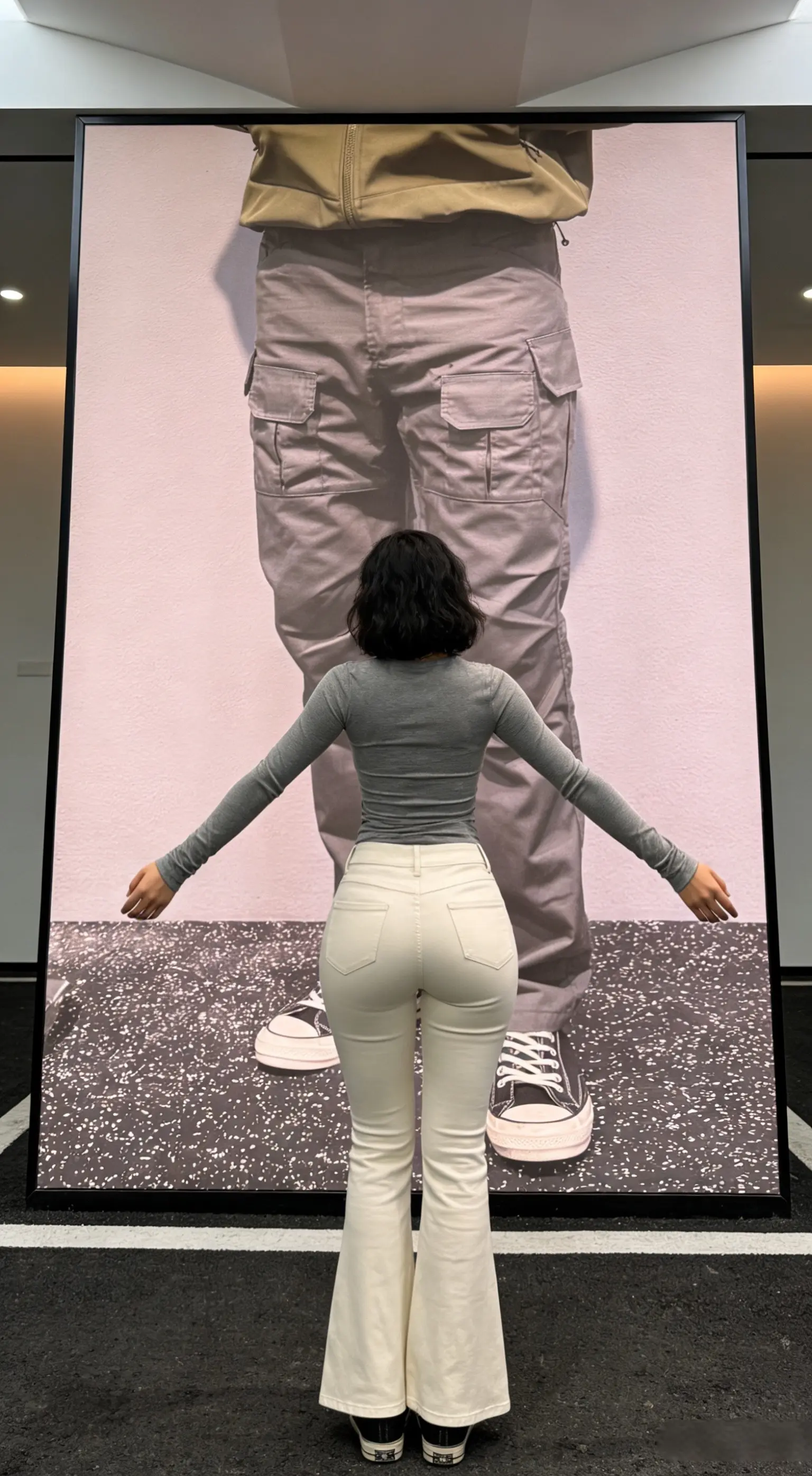 春秋多口袋战术军布工装裤户外直筒裤耐磨通勤长裤         ✓