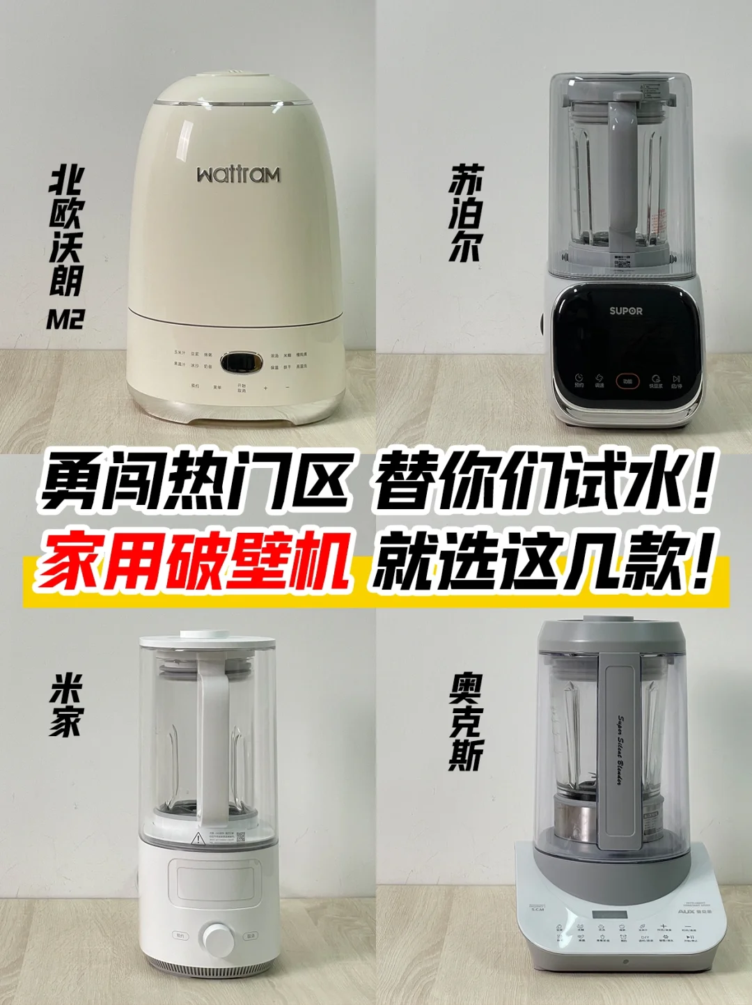 试水大总结！家用破壁机少买智商税！