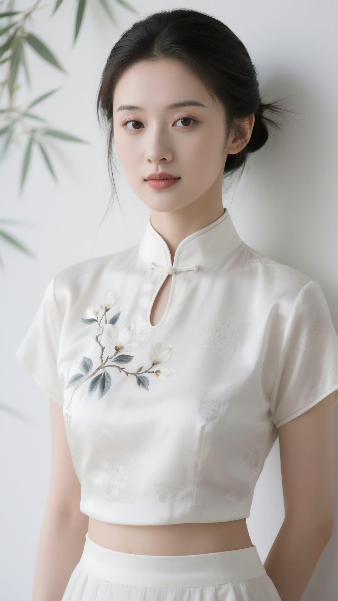 优雅旗袍风，清新自然美