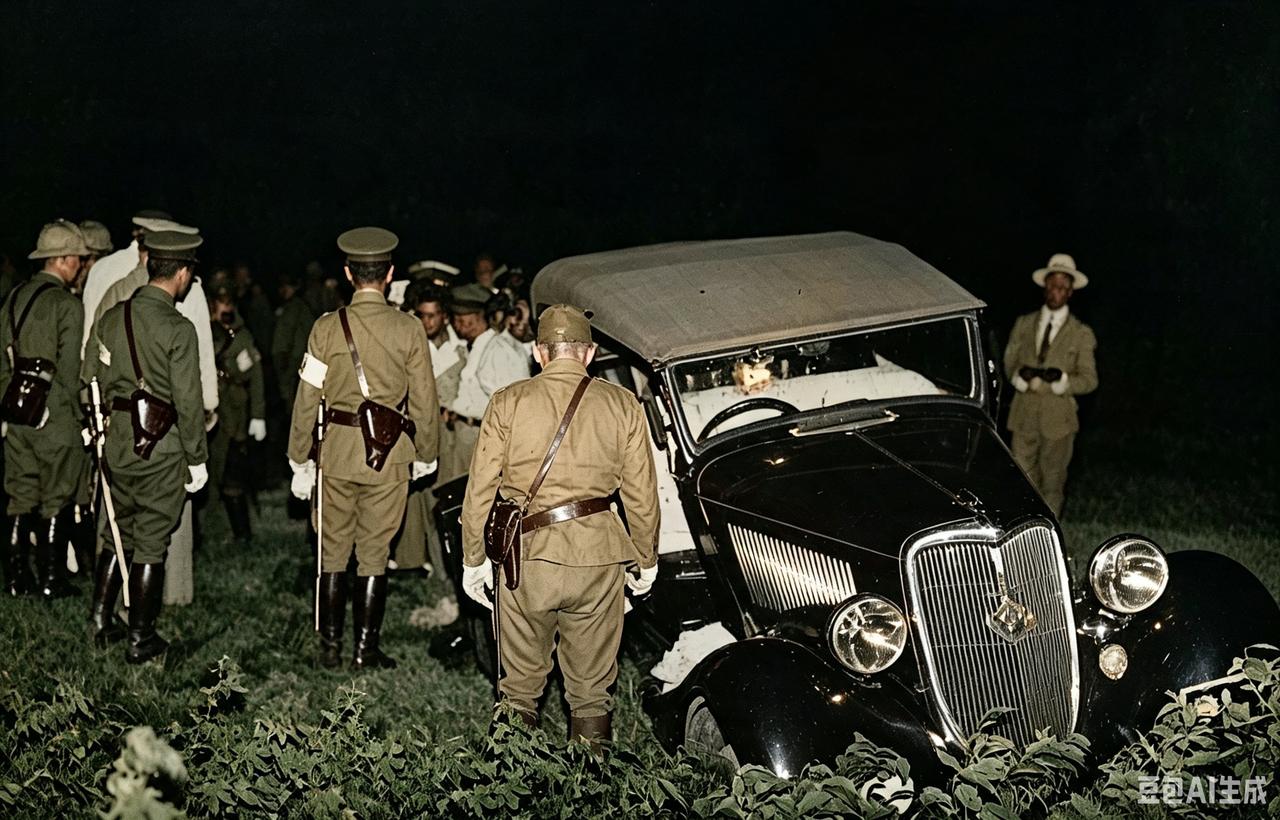 这是1937年8月9日，日本海军陆战队中尉大山勇夫、水兵斋藤要藏，驾车强行闯入上