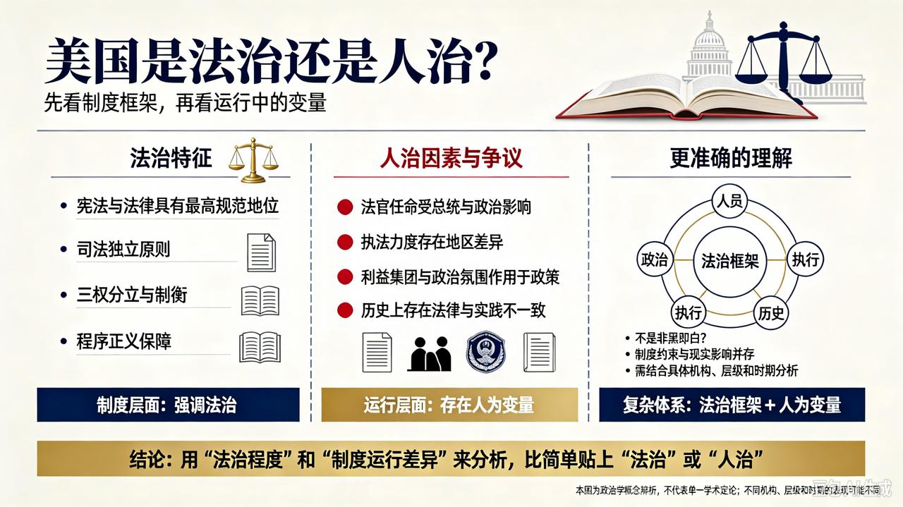 【美国是人治还是法治？】

人类世界几千年，最会治理这当然是中国人。中华民族几千