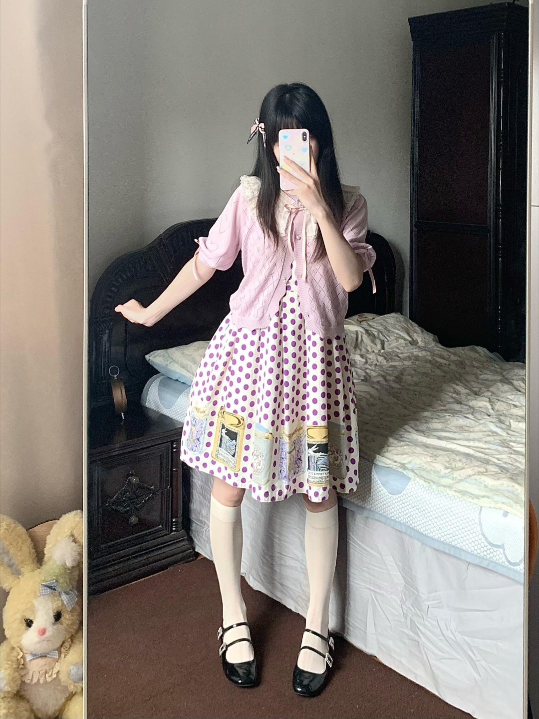 lolita搭配夏日Lolita精致之选：JSK裙装搭配轻盈小开衫，演绎日常优雅