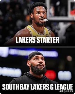 湖人活久见名场面！里夫斯调侃布朗尼首发勒布朗下放G联赛，太会整活了
 
湖人赛后