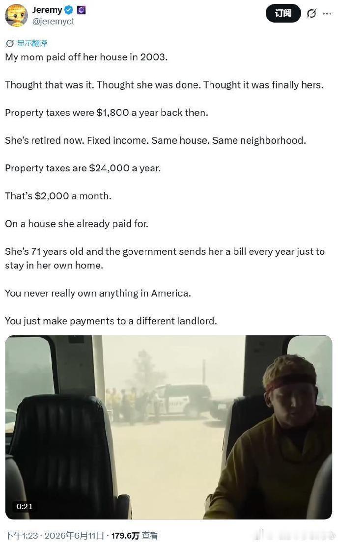 嗯 ，这就是传说中的美国房子永久产权……连地带房子永远属于你。
不过好像也没毛病
