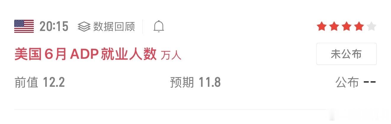 晚间重点关注：小非农数据📊  明天晚上大非农数据 周五晚上老美休市 注意波动大