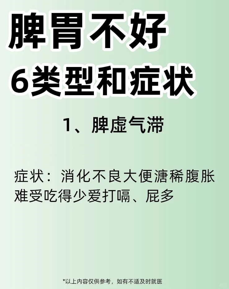 脾胃不好6类型和症状，对症是关键1、脾