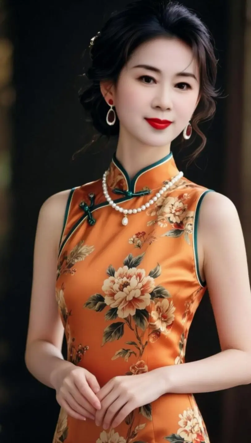 AI中式旗袍照 随变ai随便玩