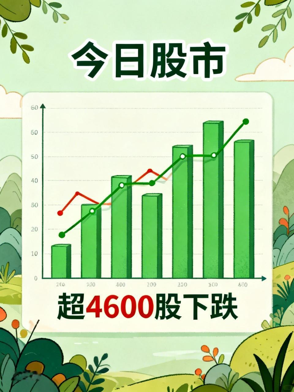 真的跌惨了！今日又是超4600多股下跌，整个盘面又是绿油油的，求求别在跌了，再这