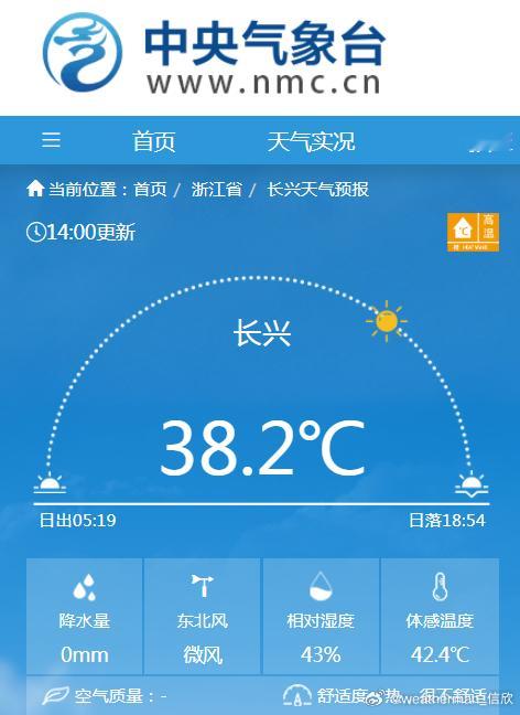 【高温】今天因为降雨，陕西重庆一带形成气温的洼地。而在雨带东西两侧，分别有干热的