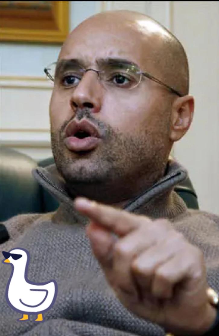 已故利比亚前领导人卡扎菲次子 赛义夫·伊斯兰·卡扎菲 在利比亚西部城市 津坦 的