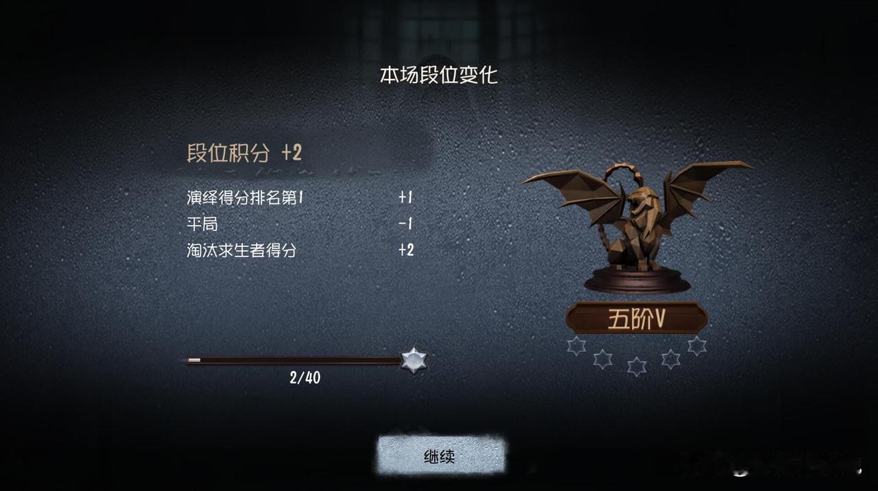 监管冲到五阶了，嘿嘿嘿，接下来是继续冲监管六阶，还是冲求生者五阶呢？