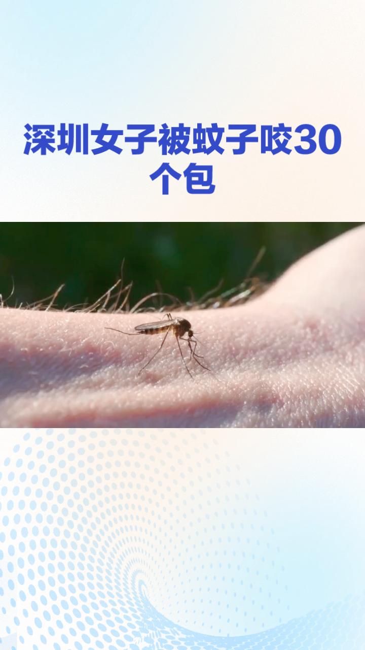 被蚊子咬30个包也能投诉？深圳女子一次尝试换来暖心体验。
近日，深圳市民小曹雨后