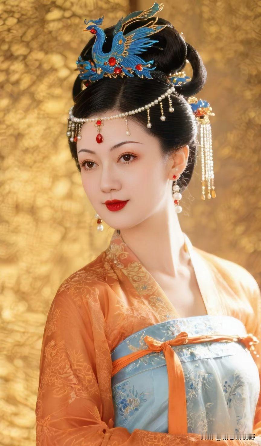 穿越时空的古典美人，惊艳的汉服与发饰分享美翻天的月季花 分享一张花的图片 汉服花