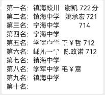 浙江高考成绩公布，状元又是镇海中学的