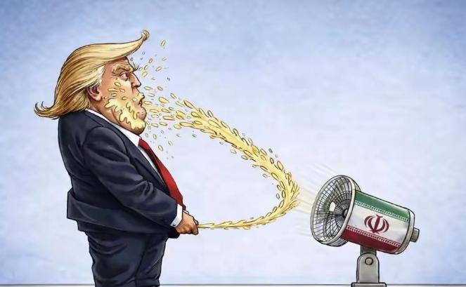 美国人看了伊朗的漫画，会不会气得鼻子都歪了？2017年伊朗举办了一场以特朗普为主