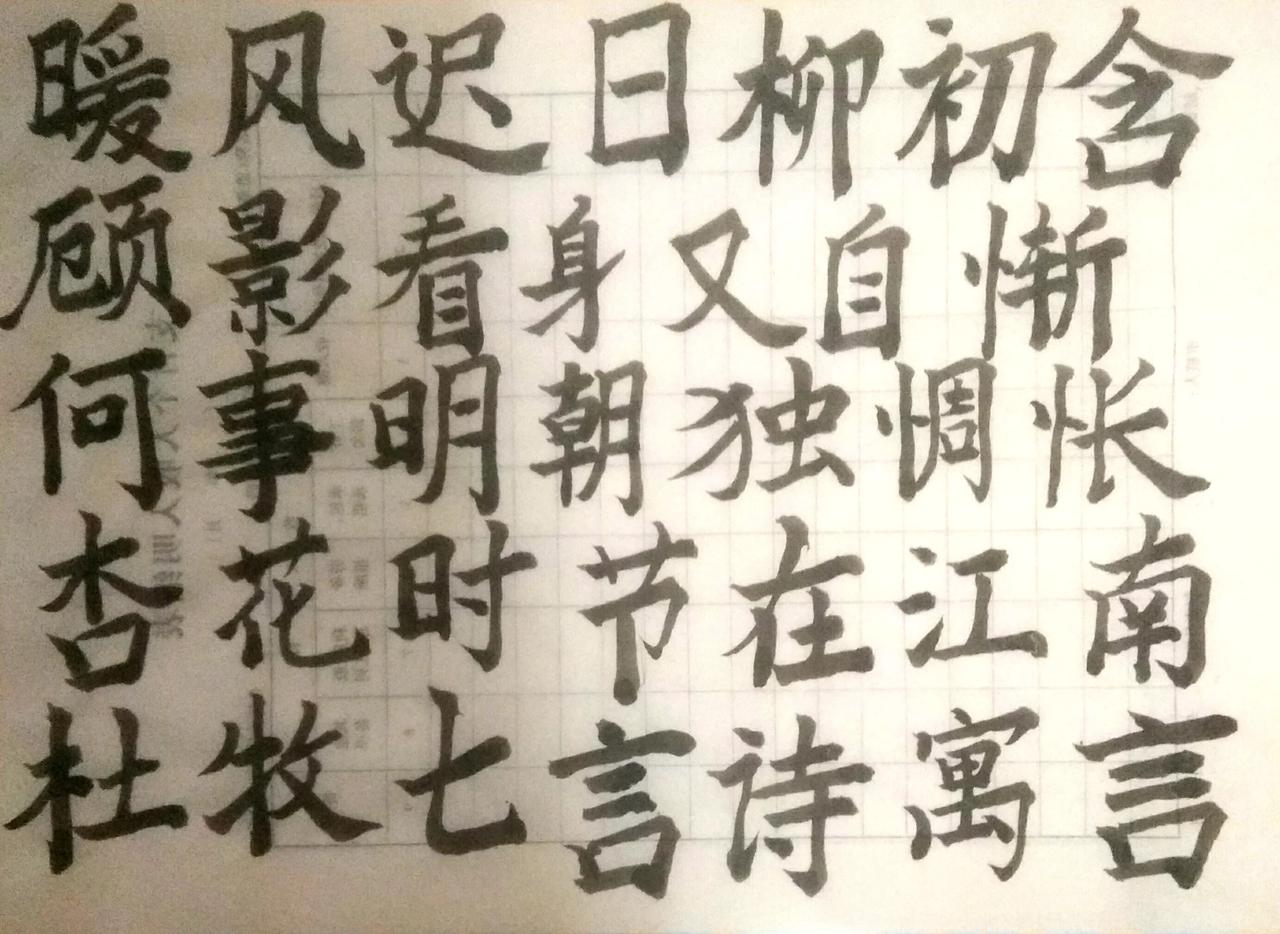 就在一转眼，发现你的脸，已经陌生不会再像从前#分享今日练字# #每天书法展示# 