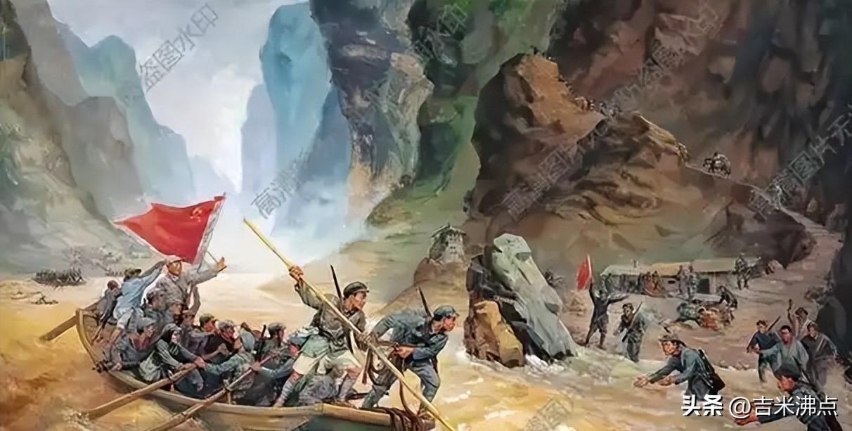 六条船在江上晃，三十七双手磨出血，九天没人逃。
那天红军没扛枪逼人，也没拿粮哄人