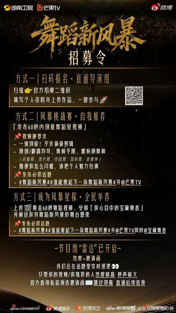谁能掀起下一场舞蹈新风暴 舞蹈新风暴宝藏舞者别再藏了！男生季招募全面开启，全舞种