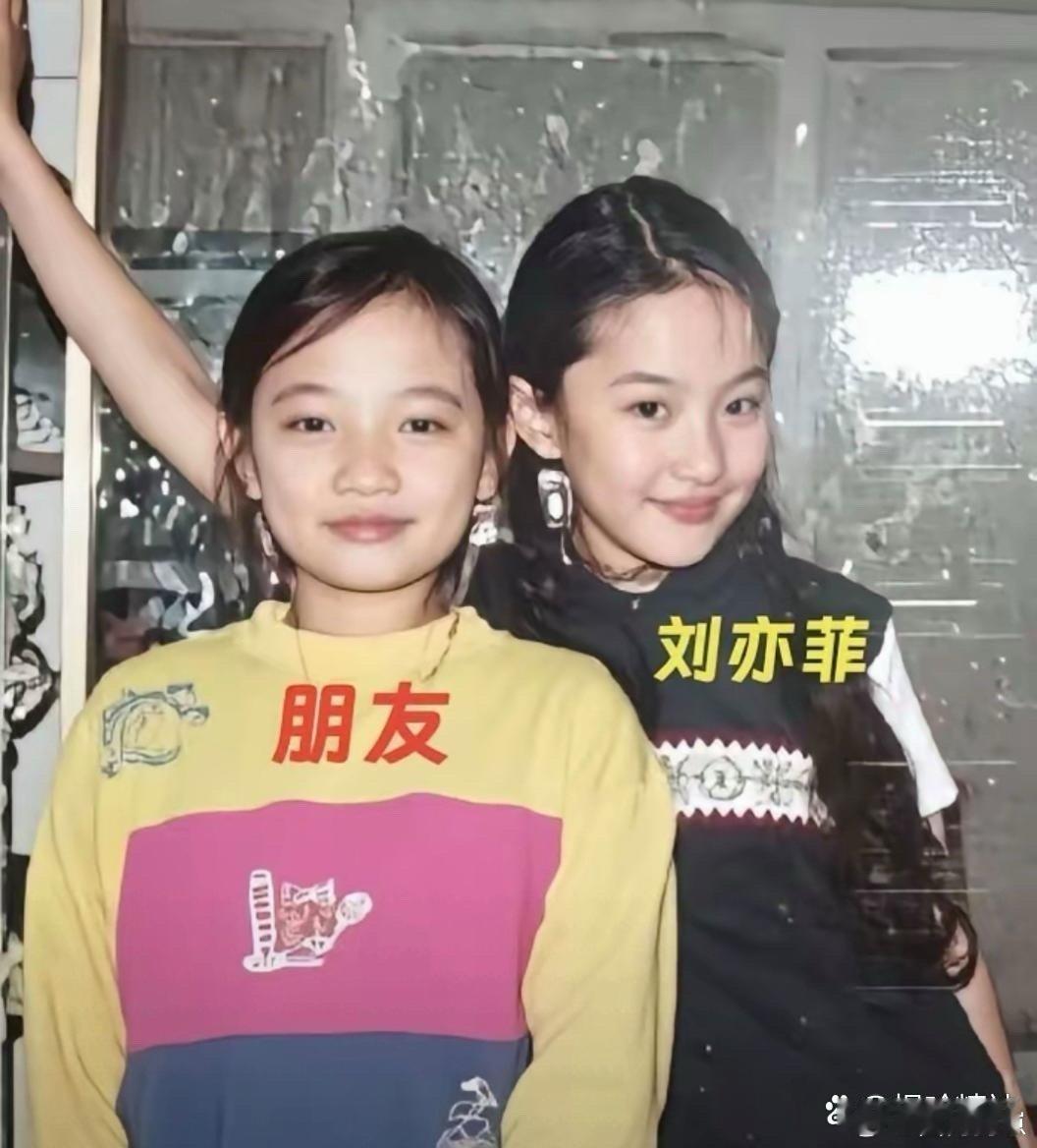 刘亦菲幼年合影！和朋友同框的画面太治愈，小时候就眉清目秀，自带灵动气质～ 