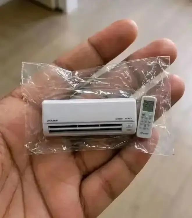 直播间9块9抢的空调到货了，还送了一个遥控器，今年夏天终于不怕热了！