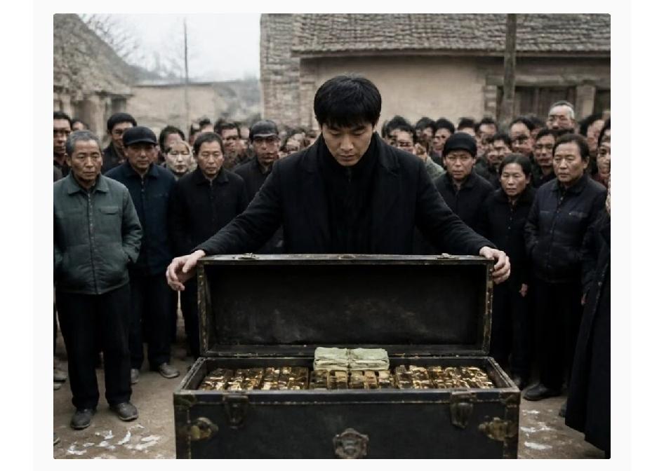 父亲出殡那天无人抬棺，全村等着看笑话，我当众打开父亲留下的黑皮箱，村民瞬间脸色大