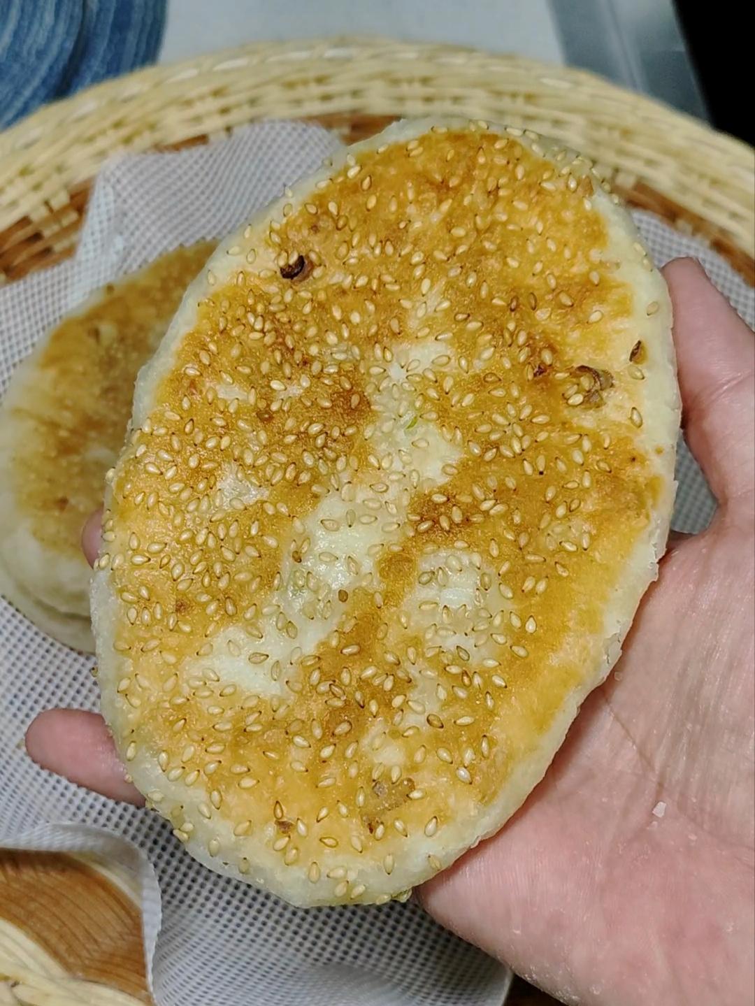 晒图笔记大赛 刚出炉的芝麻饼，看起来真香！