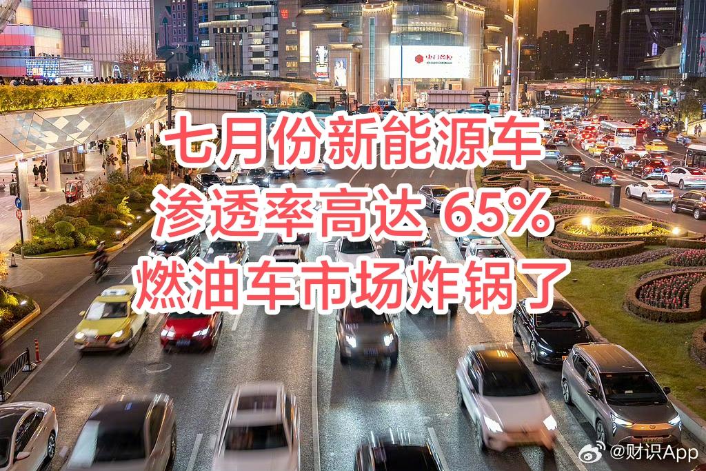 平均每 10 个人里有 7 个人是买新能源车的，燃油车市场一落千丈！在国内同时生