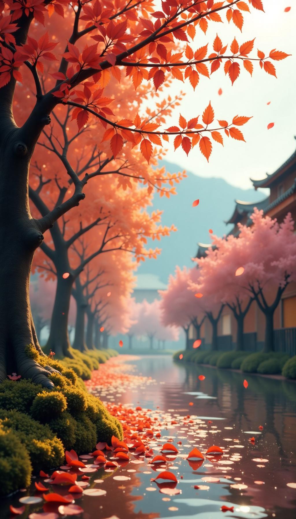 下联:春风自意拂桃花。