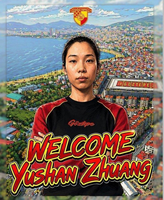 女排 🚨🇹🇷 格兹泰佩俱乐部宣布，已签下庄宇珊纳入2026-2027赛季阵