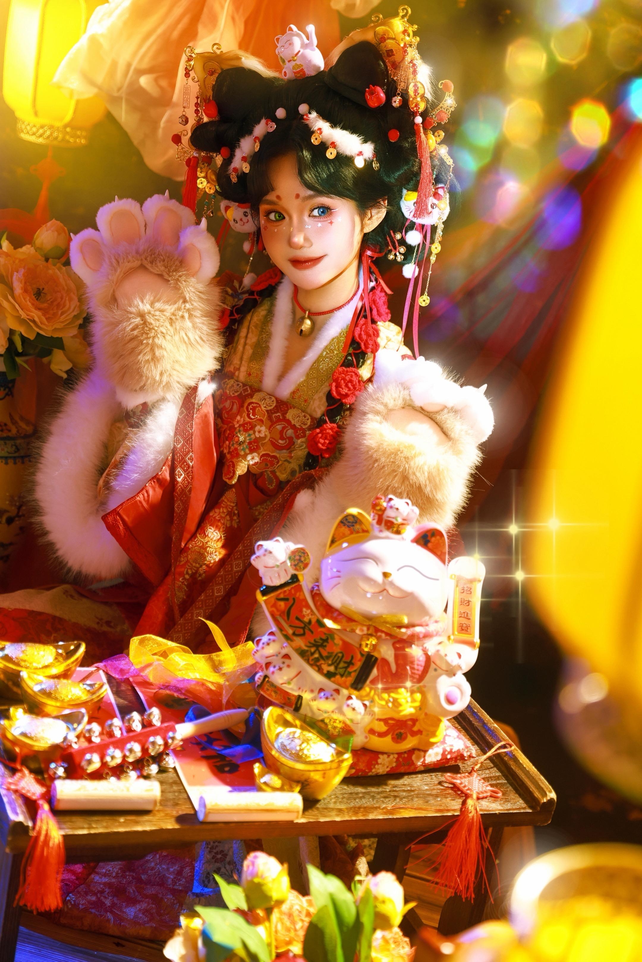 人，恭喜你刷到招财猫了！🐱。