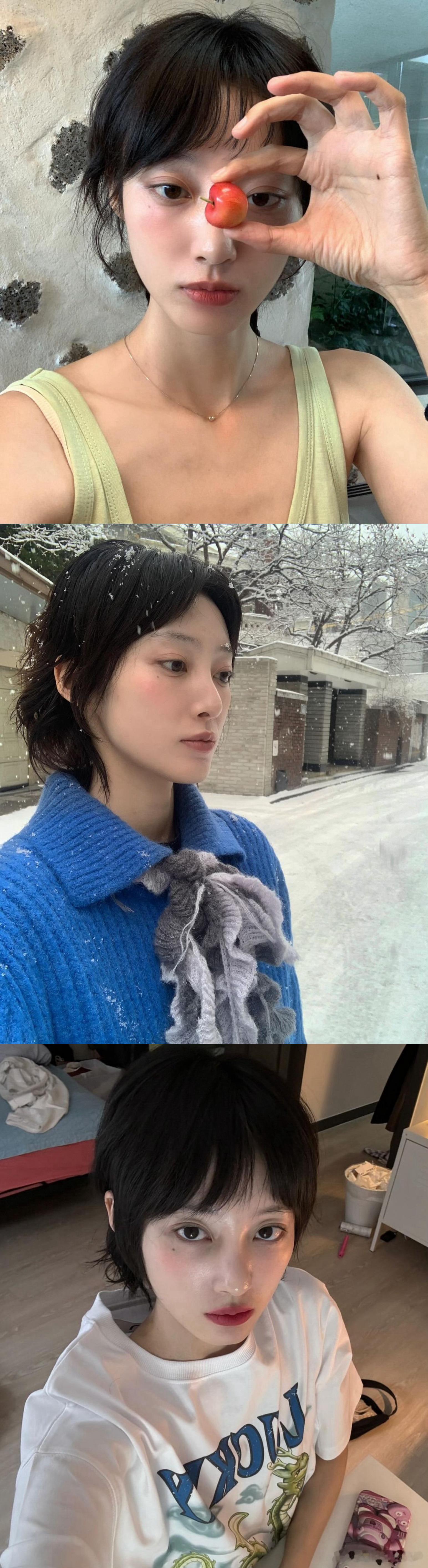 韩国模特merrymarie_  清冷感时髦女孩 ​​​