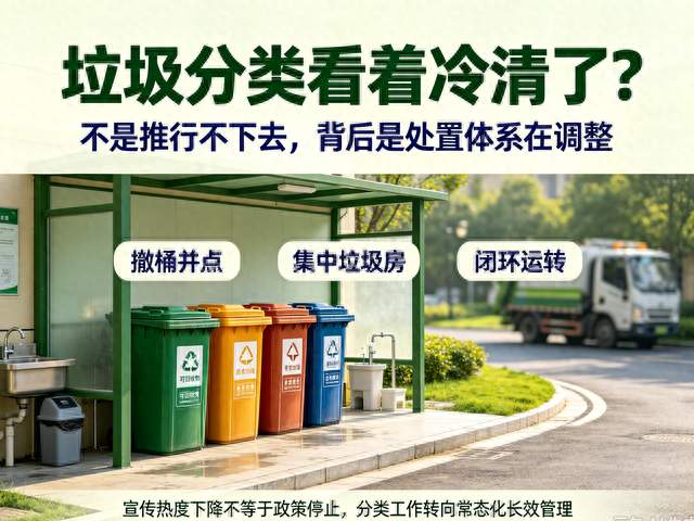 垃圾分类看着冷清了？不是推行不下去，背后是处置体系在调整